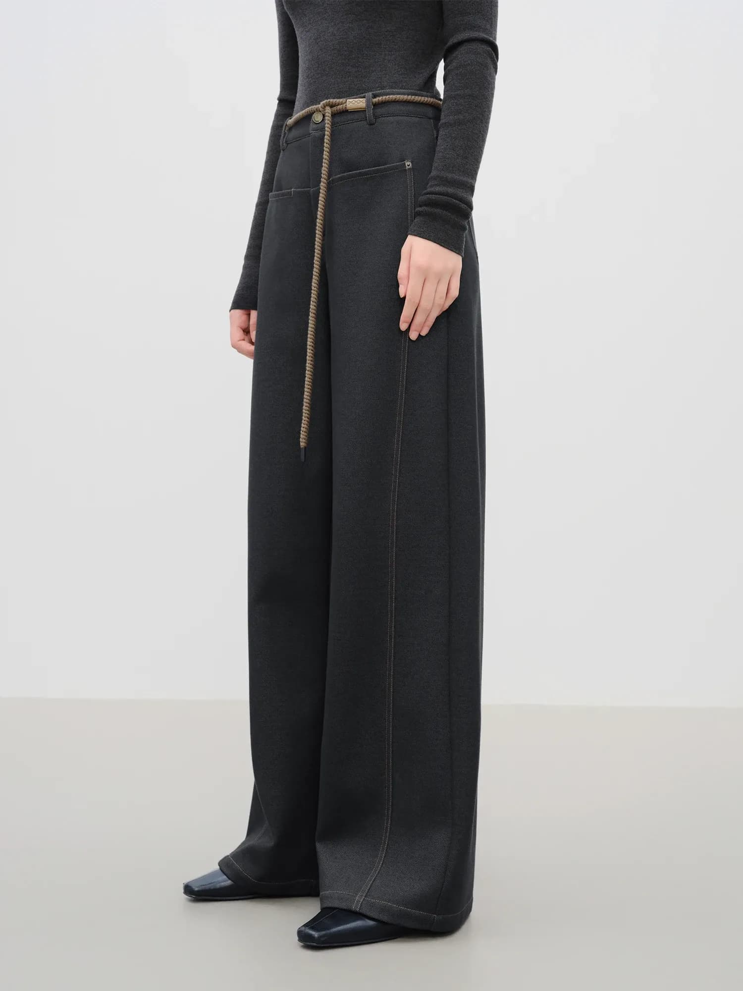 Jean droit ample brossé FANSILANEN pour femme