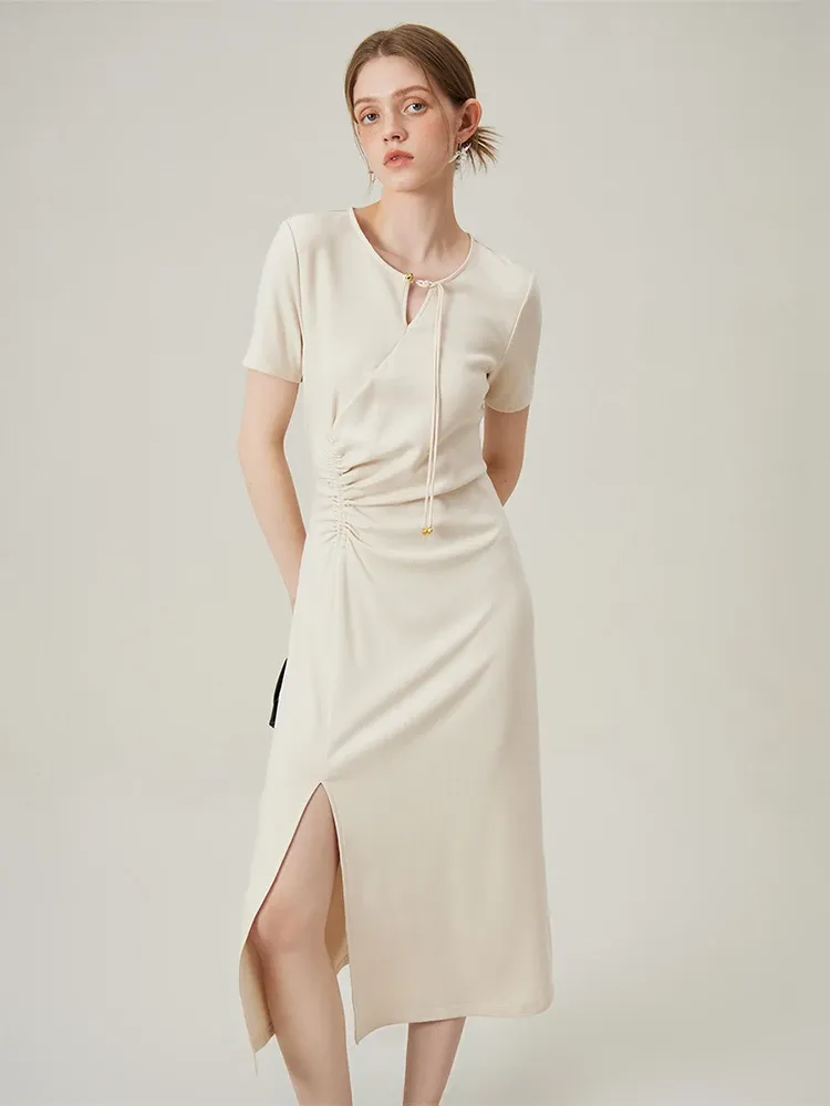 Robe chinoise d’été FANSILANEN à coupe slim