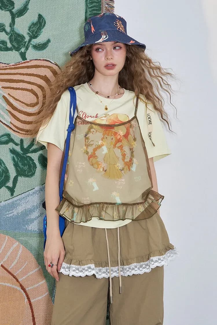 Ensemble estival ELFSACK en maille imprimée avec haut licou