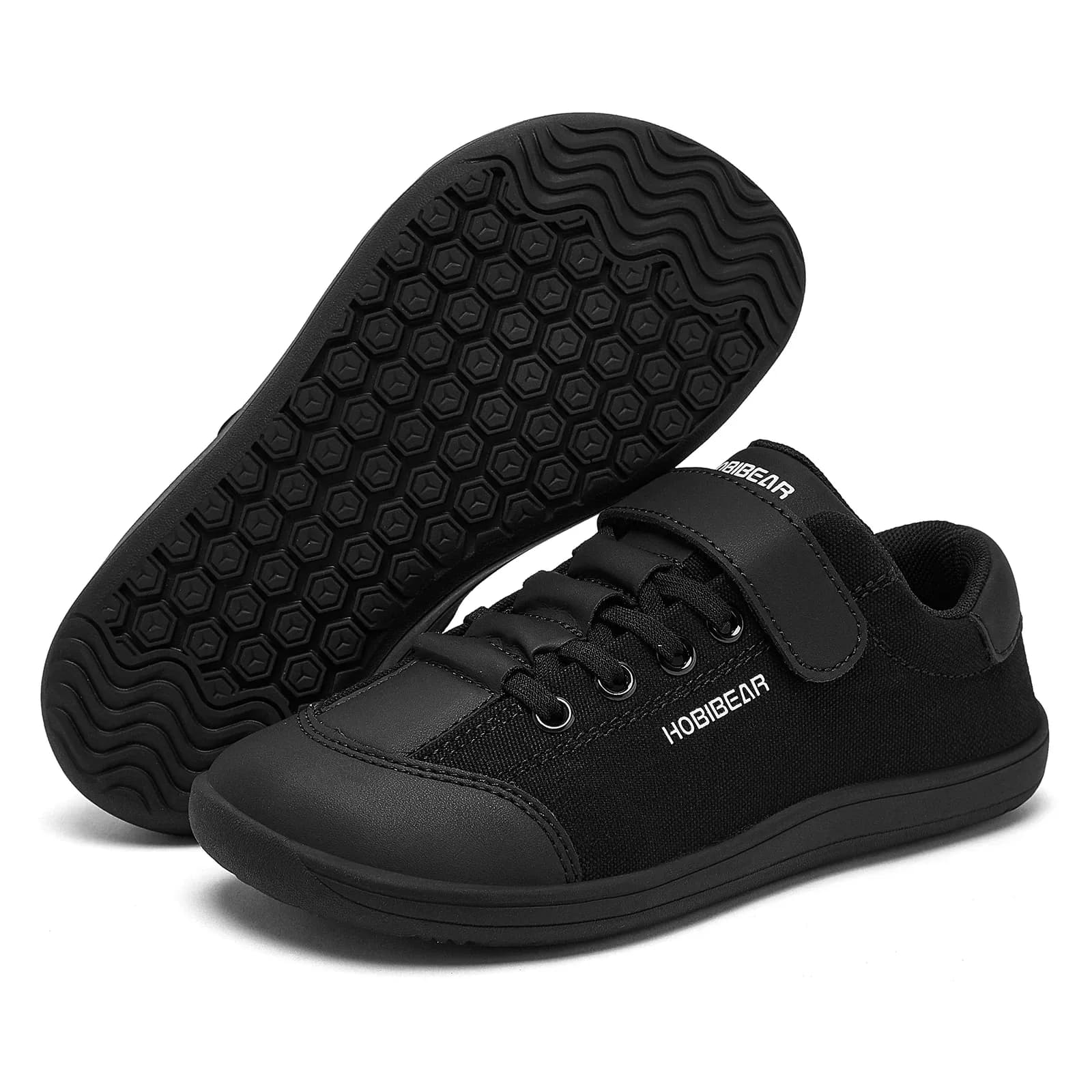 Chaussures barefoot enfant HOBIBEAR à bout large et fermeture velcro