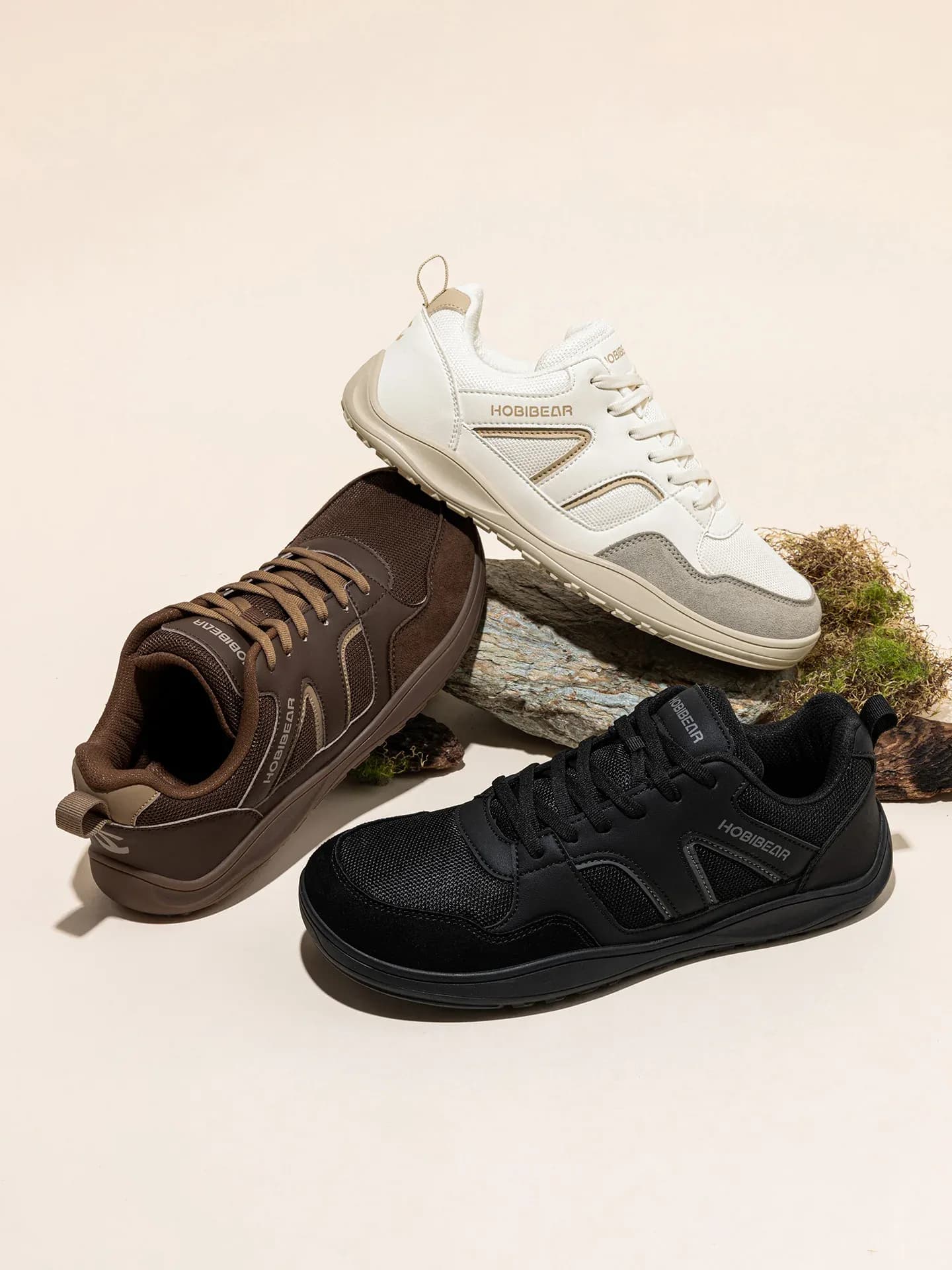 Chaussures barefoot HOBIBEAR à bout large et semelle zéro drop