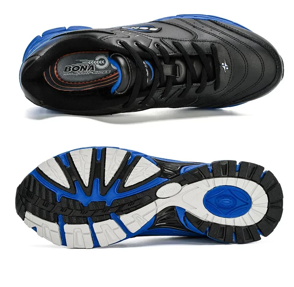 Baskets BONA polyvalentes en cuir synthétique respirant