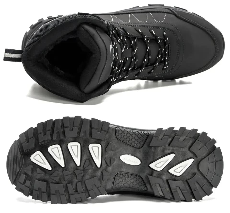 Bottes de randonnée hivernales BONA en cuir doublé peluche