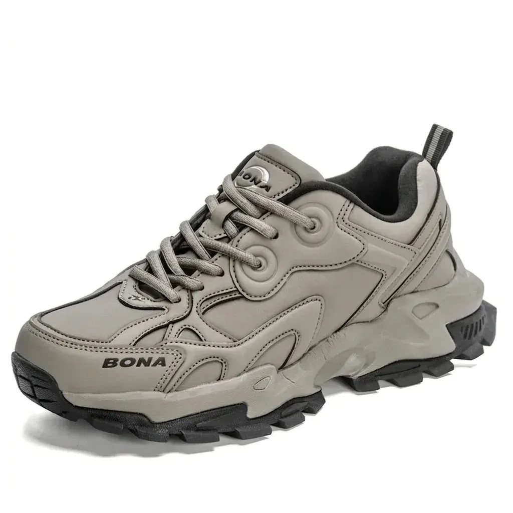 Baskets BONA grises légères pour homme