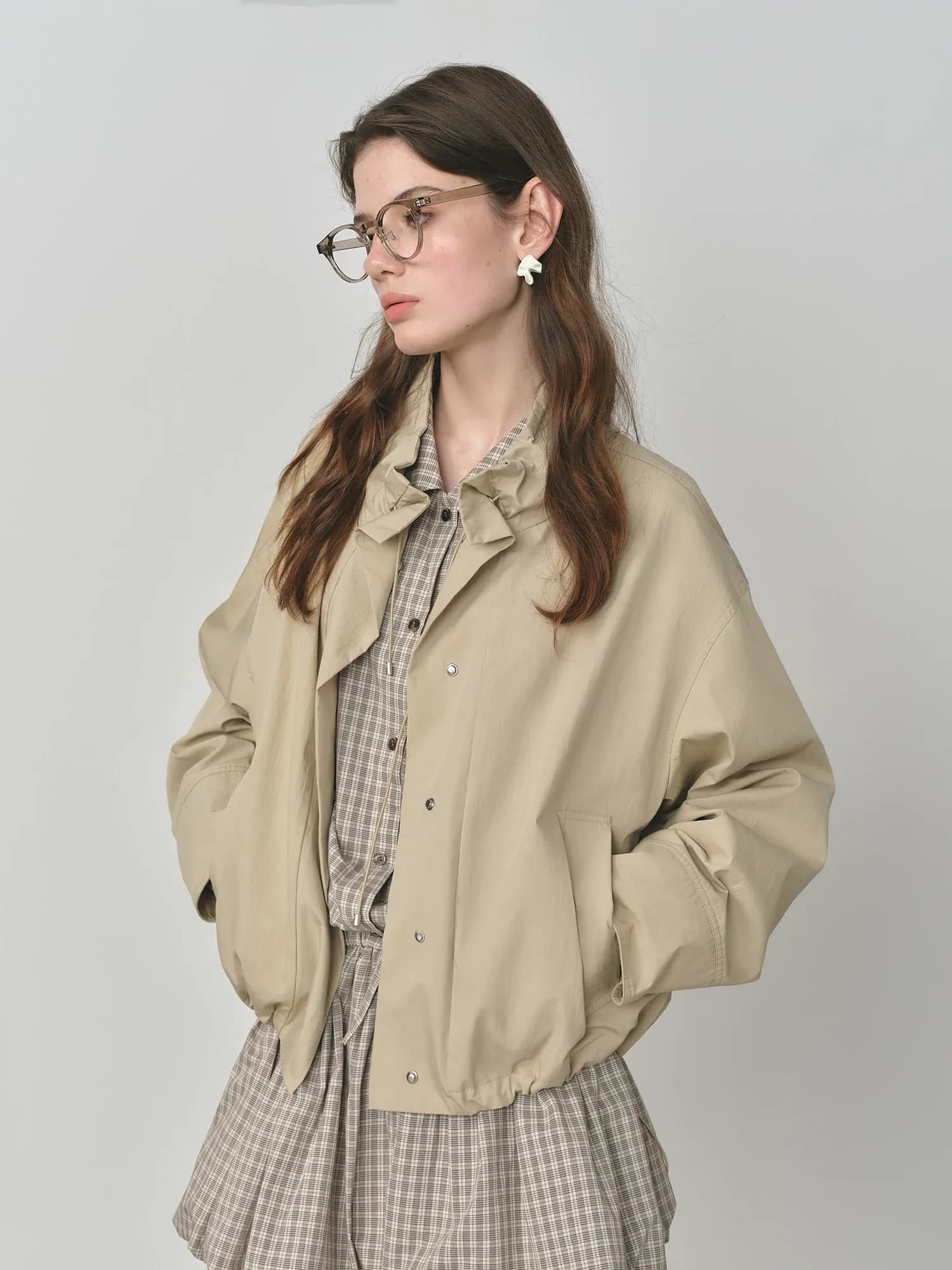 Veste utilitaire courte vintage FANSILANEN pour femme