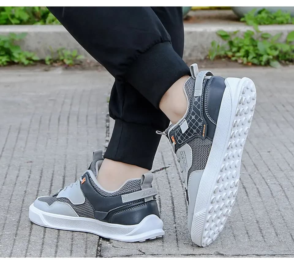 BONA 51361 : baskets homme respirantes à lacets au style urbain