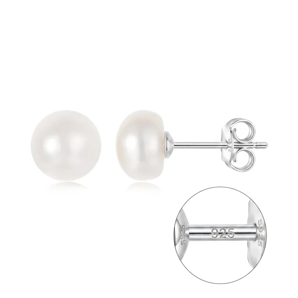 Boucles d’oreilles perles argent 925
