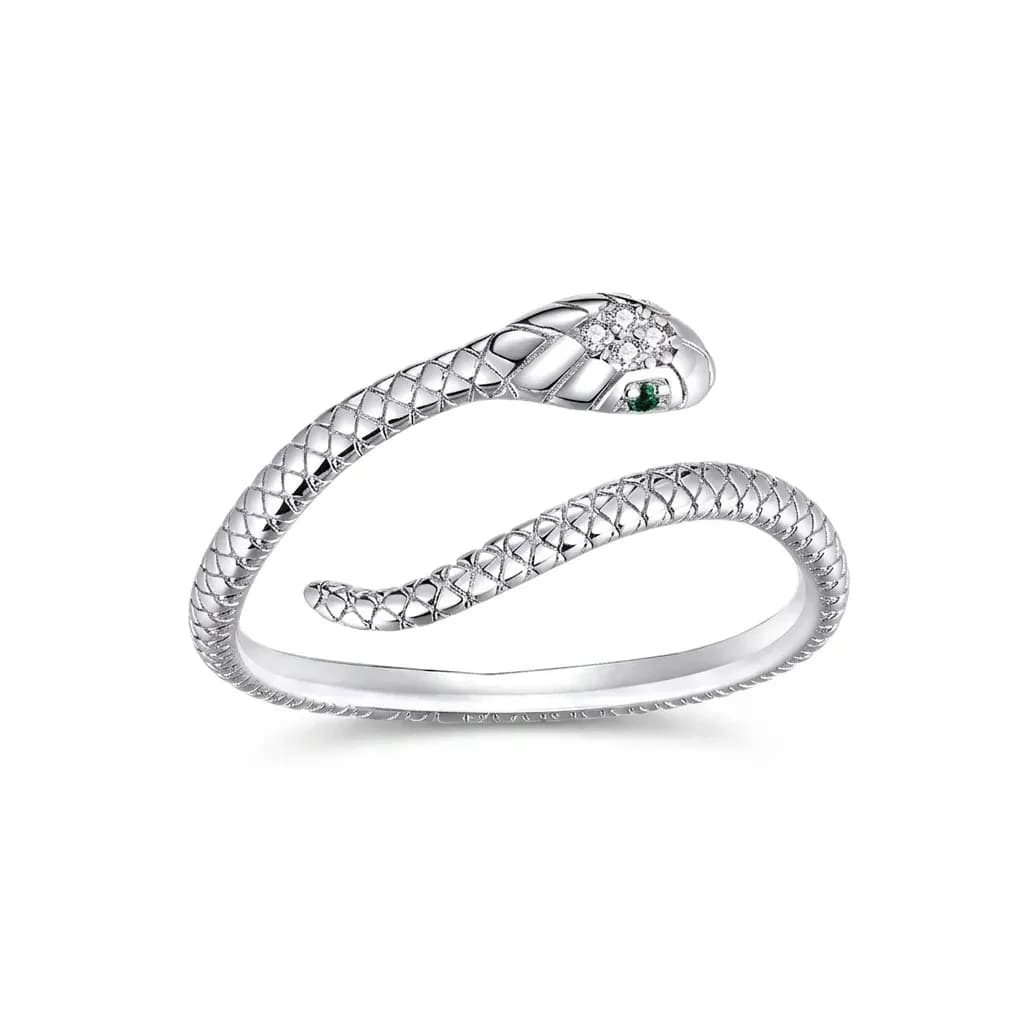 Bague serpent ouverte en argent 925 Bamoer