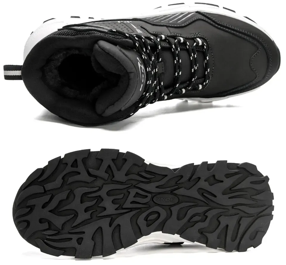 Bottes d’extérieur BONA en peluche pour homme, doublure chaude et semelle robuste