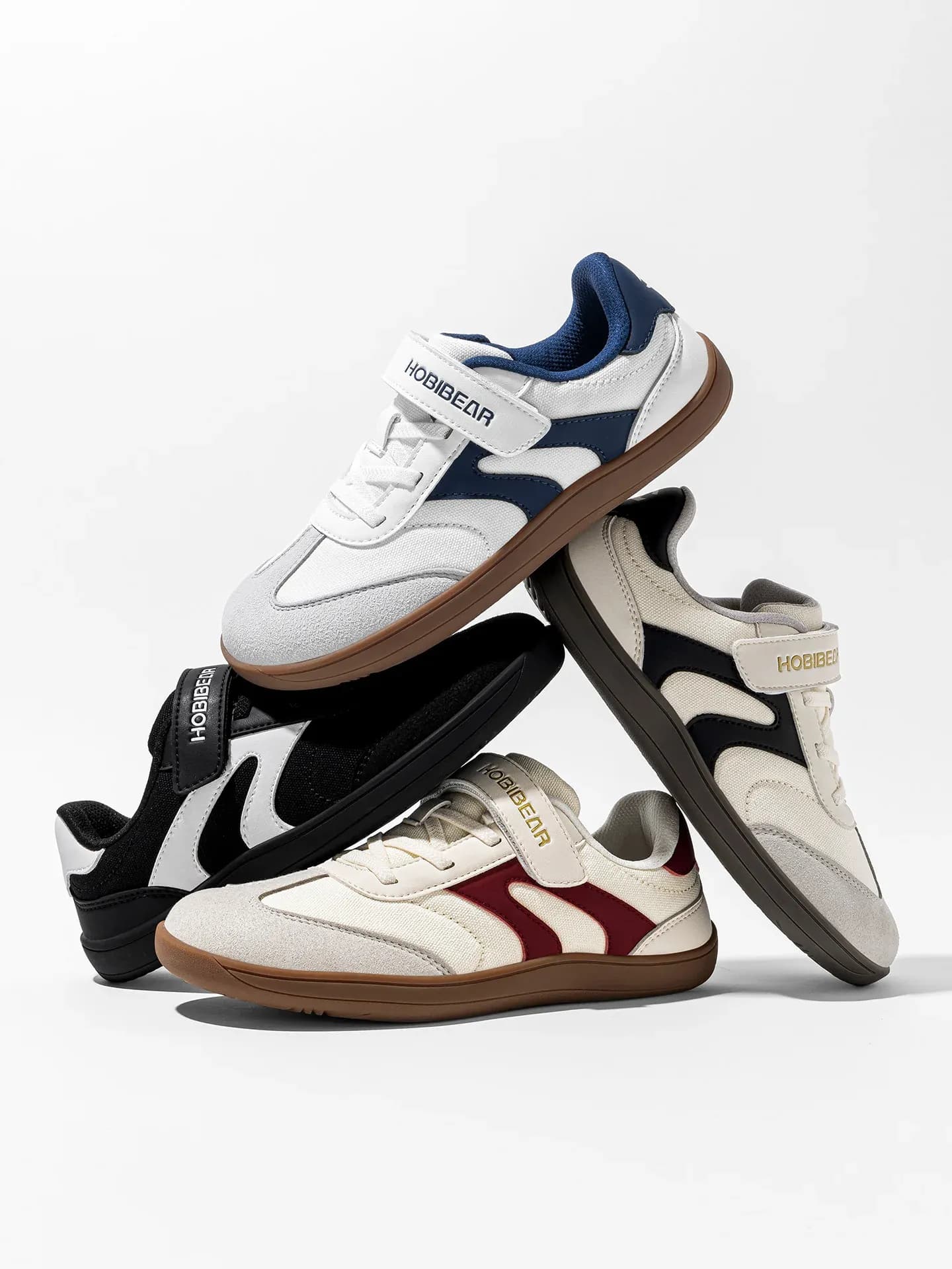 Chaussures barefoot HOBIBEAR rétro à bout large pour enfants