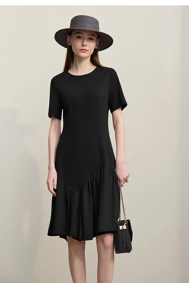 Robe midi AMII en mousseline à coupe ajustée