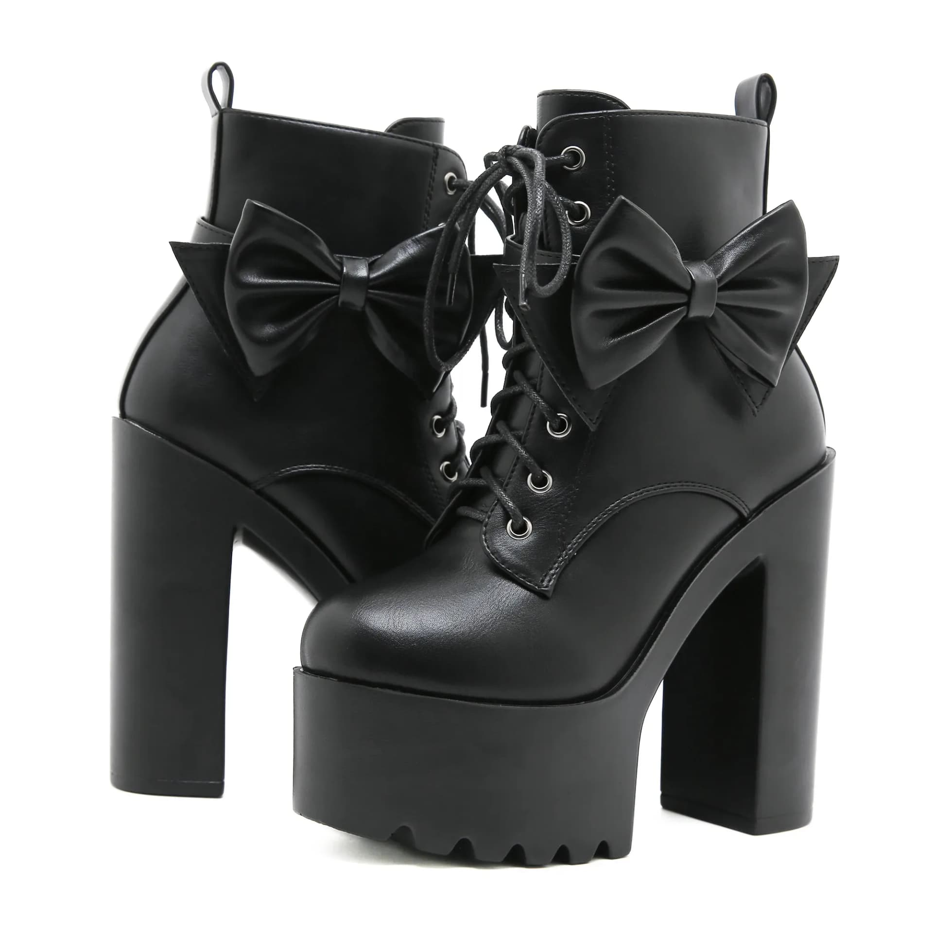 Bottines à plateforme Gdgydh à nœud et talon carré