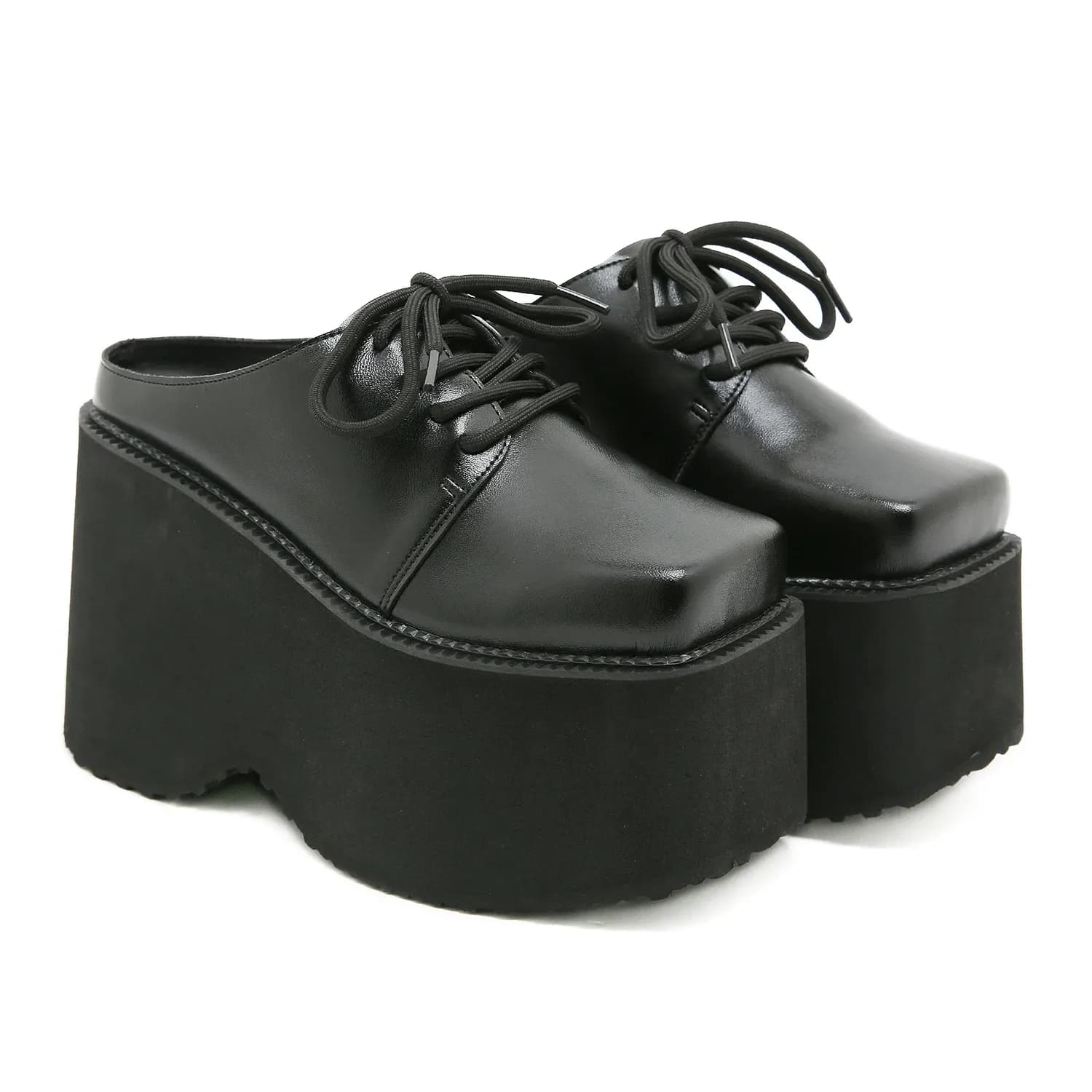 Mules plateforme Oxford à bout carré Gdgydh