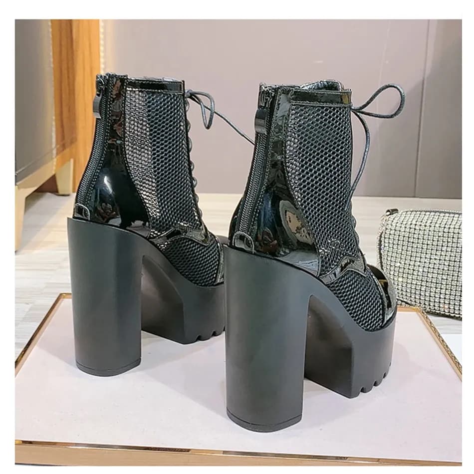 Bottes à plateforme respirantes Gdgydh pour femme