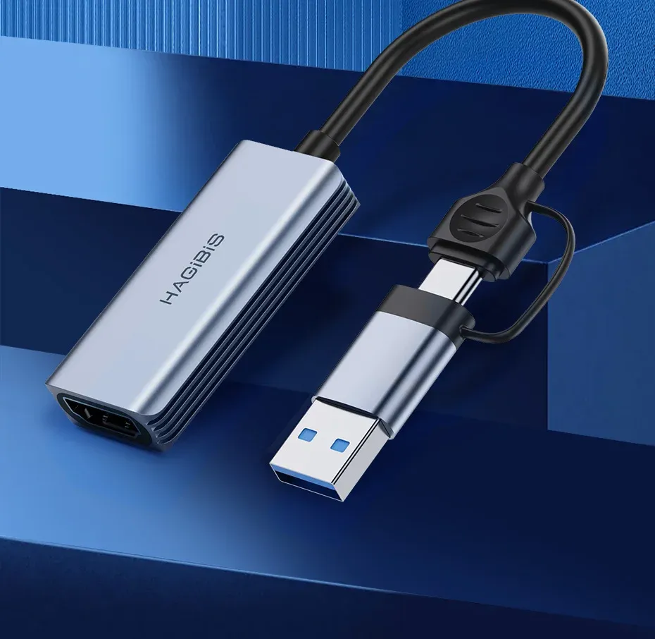 Carte d’acquisition vidéo USB 3.0 Hagibis MS2130 HDMI vers USB-C pour streaming et consoles