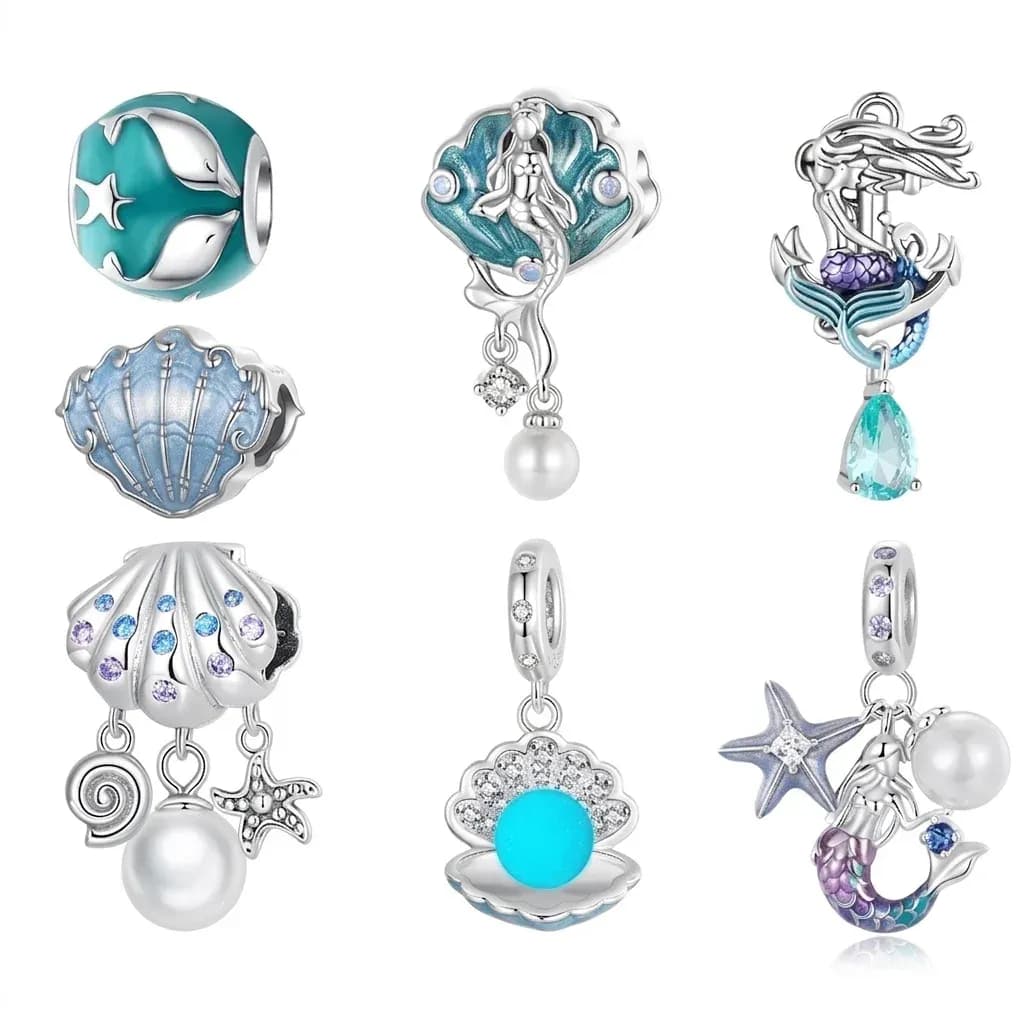 סט תליוני ים כסף 925