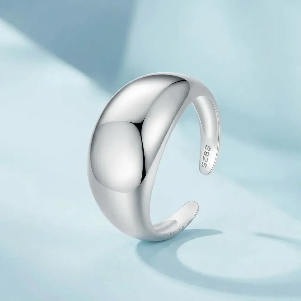 Bague ouverte halo argent 925 WOSTU