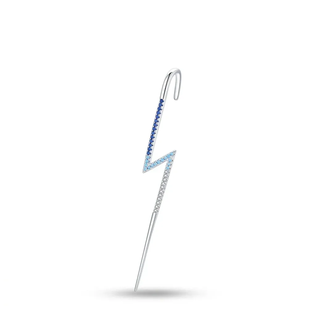 Boucles d’oreilles longues argent 925 dégradé