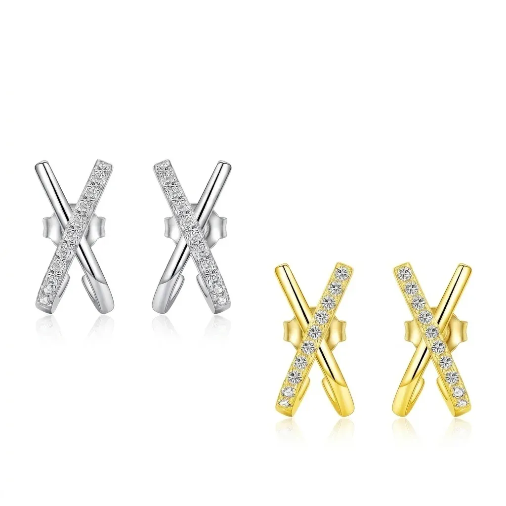 Boucles d’oreilles X argent 925 MODIAN