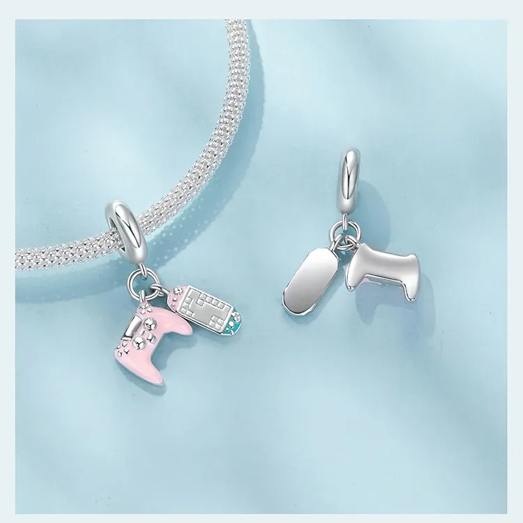 Breloque château féerique en argent 925 WOSTU