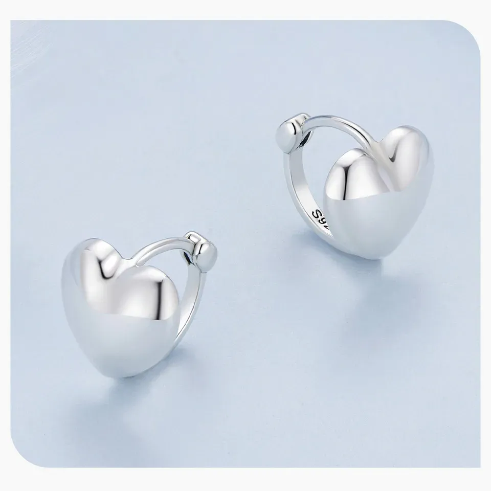 Créoles fines en argent 925 oxydé avec zircon WOSTU