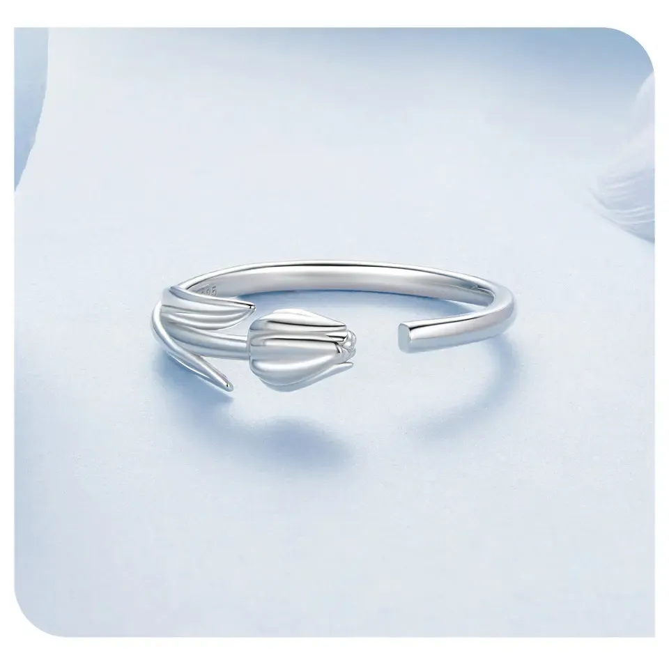 Parure tulipe WOSTU en argent 925 avec spinelle