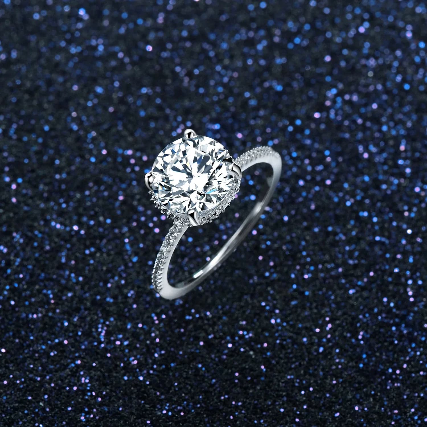 Alliance de mariage MODIAN en argent 925 et zircon