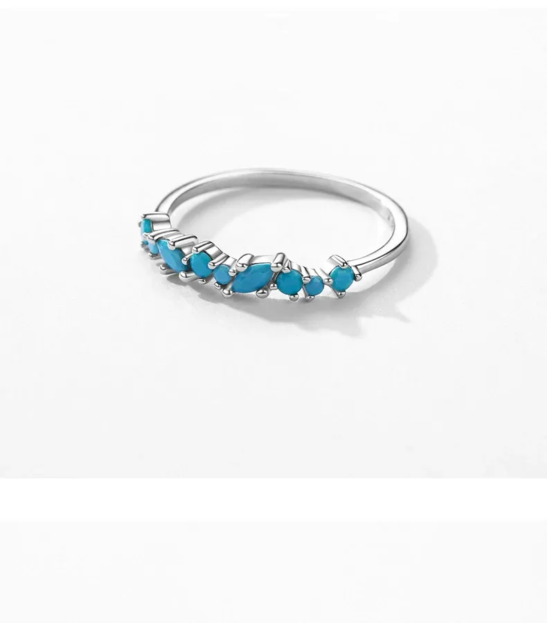 Bague vintage turquoise en argent 925 MODIAN