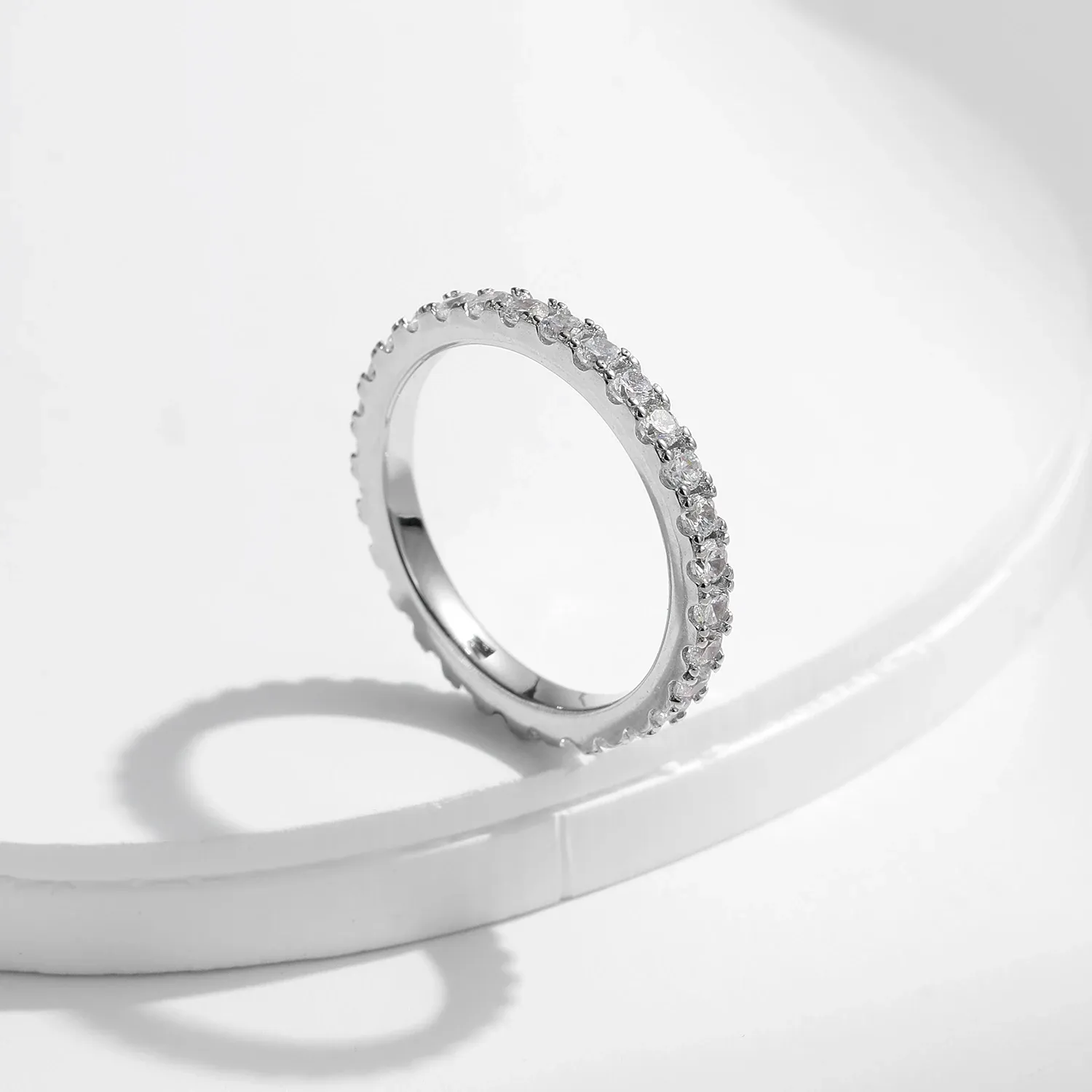 Bague alliance MODIAN en moissanite D et argent 925