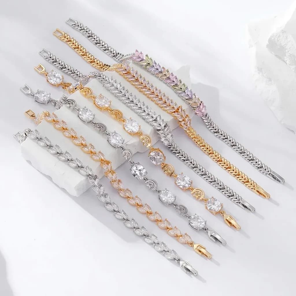 Bracelets étoile et lune Bamoer luxe