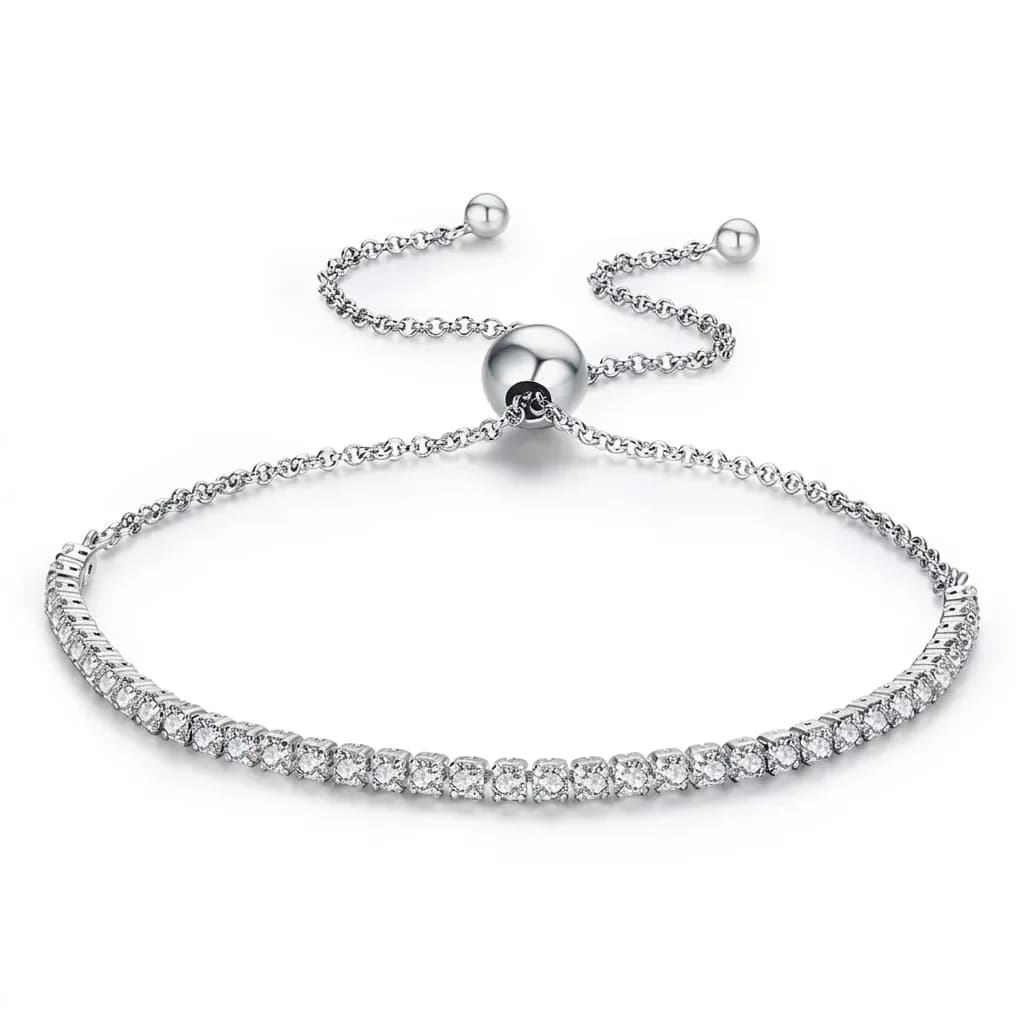 Bracelet tennis Bamoer argent 925 zircons