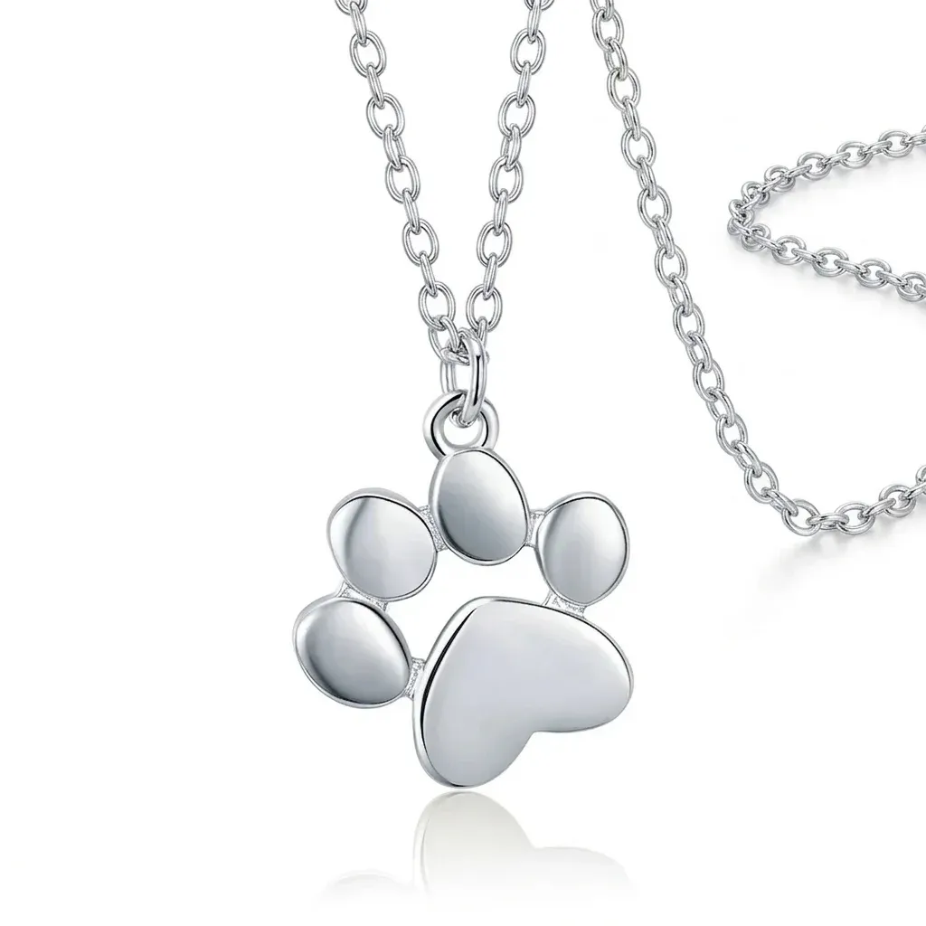 Collier patte de chien argent 925