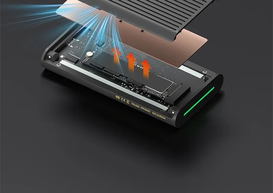 Boîtier externe NVMe Hagibis Thunderbolt 5 80 Gbit/s