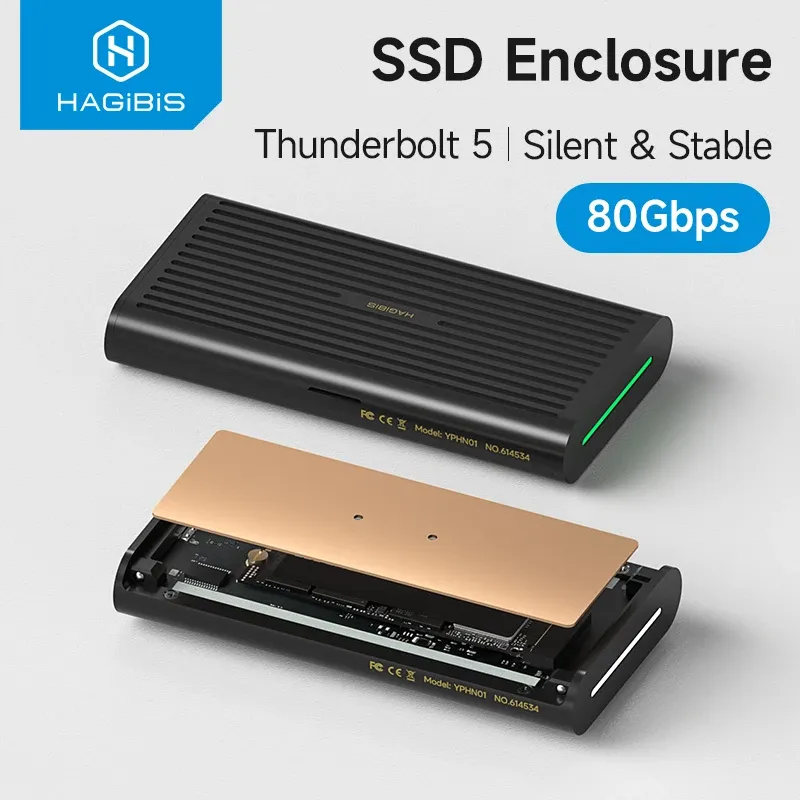 Boîtier externe NVMe Hagibis Thunderbolt 5 80 Gbit/s