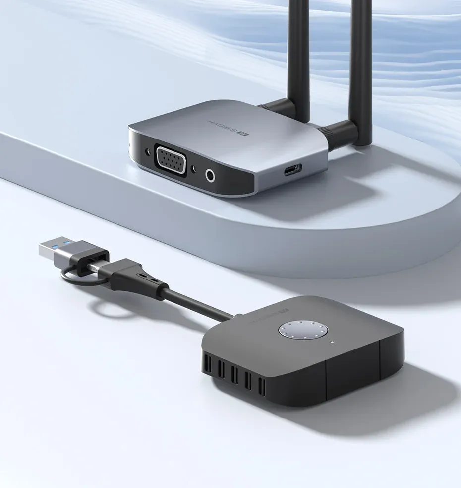 Kit HDMI sans fil Hagibis G11W avec double prise USB-C et USB-A