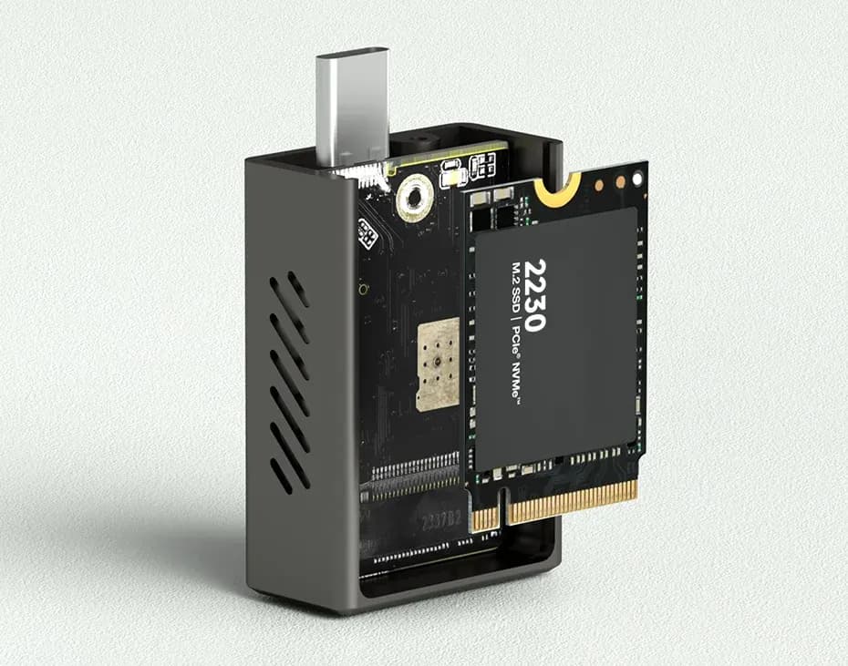 Boîtier SSD NVMe 2230 Hagibis avec ventilateur USB 3.2 Gen 2