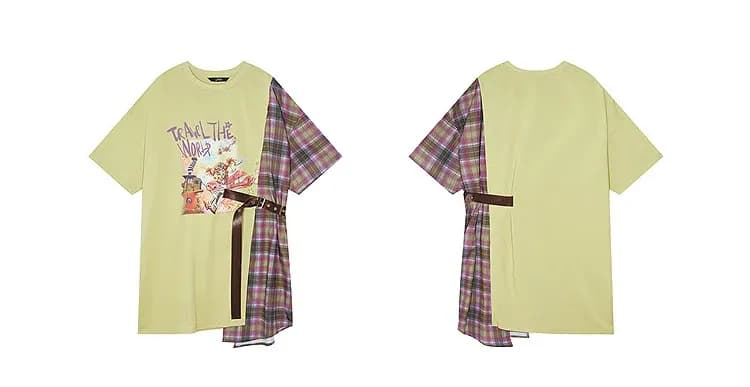 Robe d’été ELFSACK à imprimé fraise et col carré