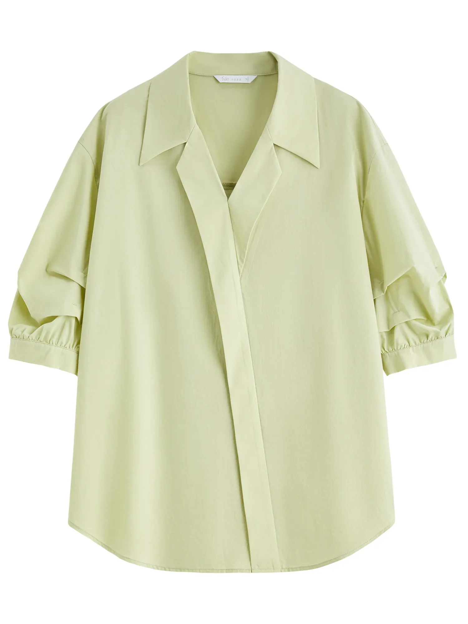 Chemise fluide col V en lyocell-coton FANSILANEN