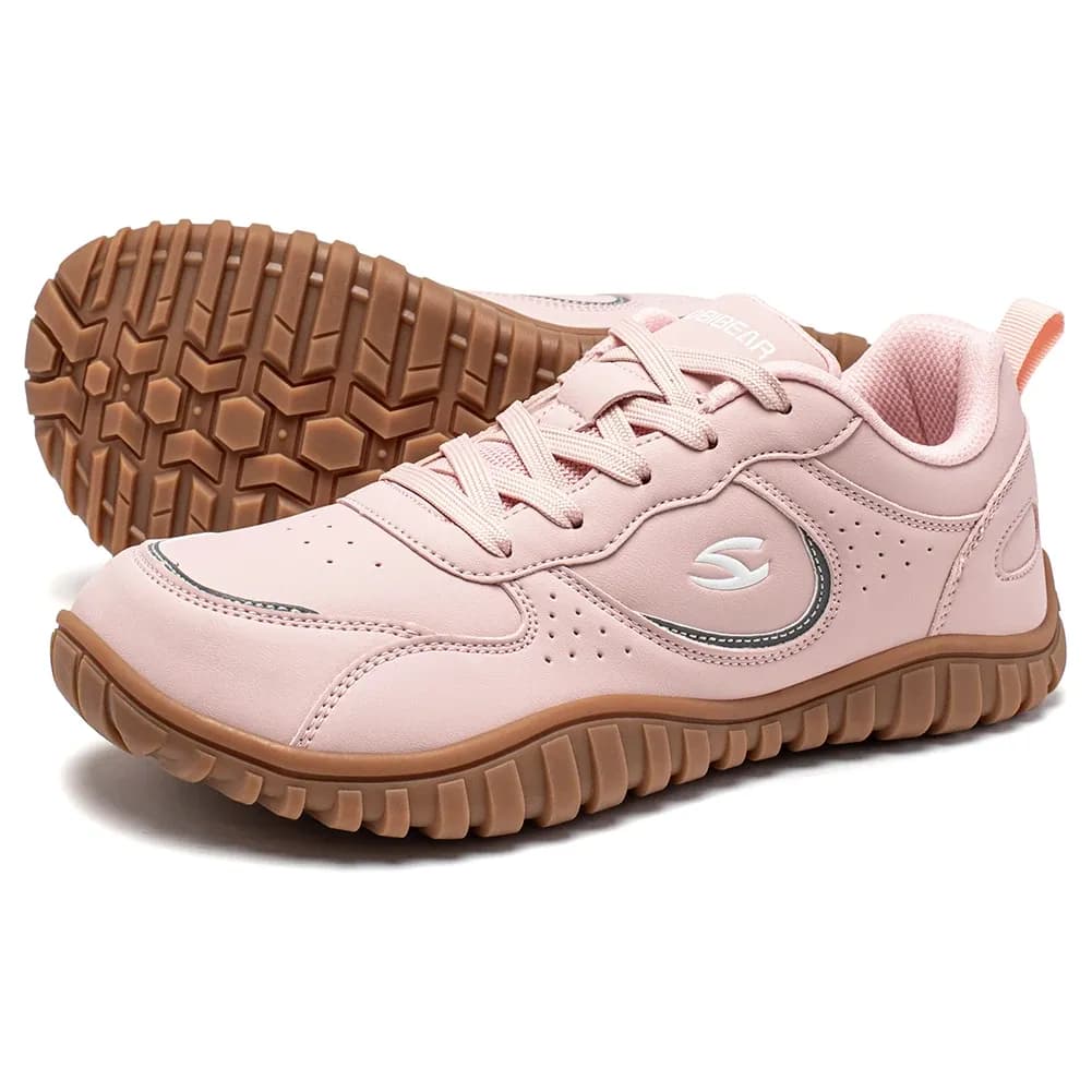 Baskets barefoot HOBIBEAR à bout large en cuir synthétique pour voyage