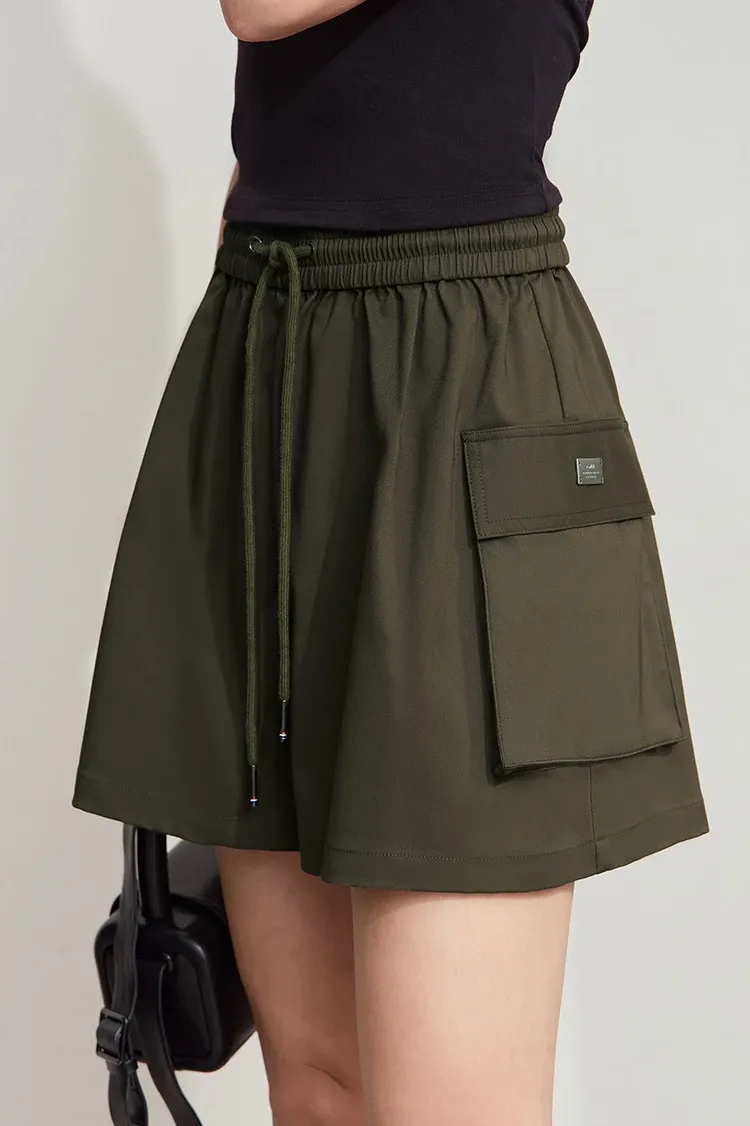 Short estival AMII en maille à cordons et coupe ample