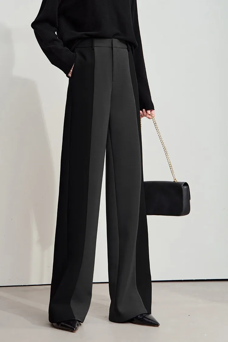 Pantalon bureau minimaliste AMII à coupe droite et cheville