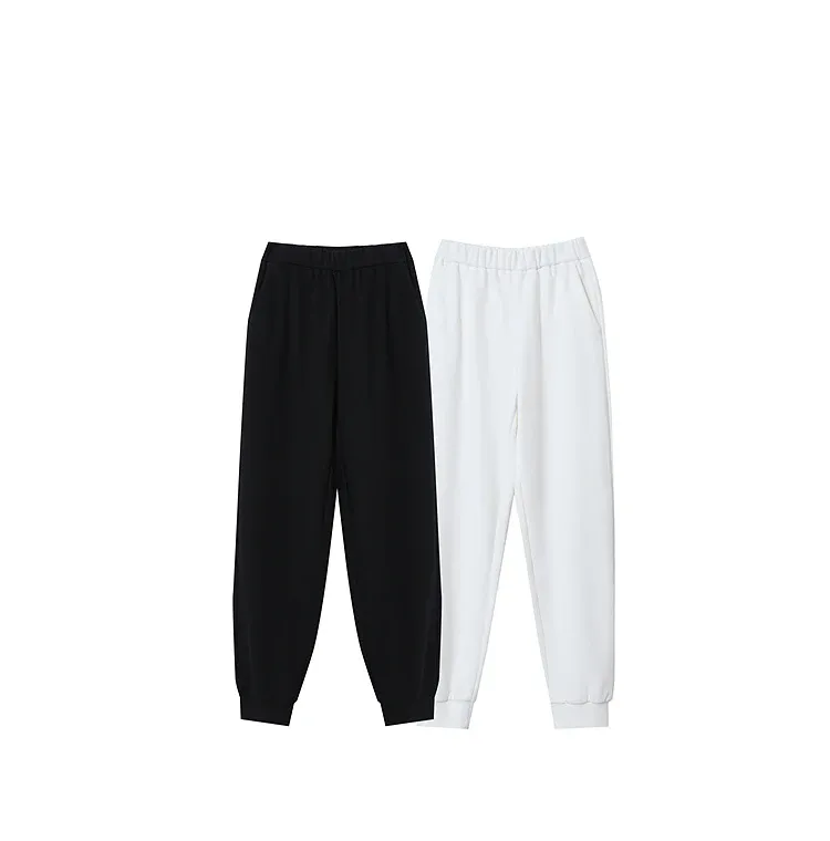 Pantalon droit décontracté AMII en maille de coton pour femme