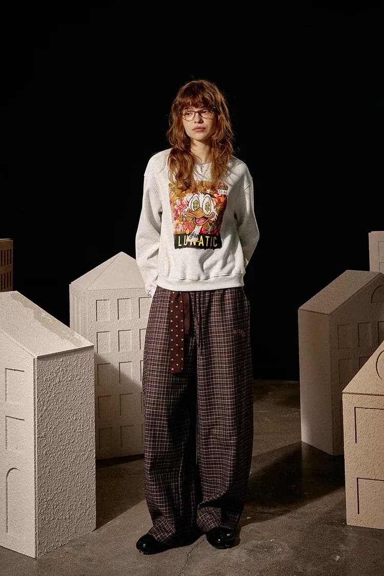 Sweat graphique côtelé Y2K à capuche ELFSACK