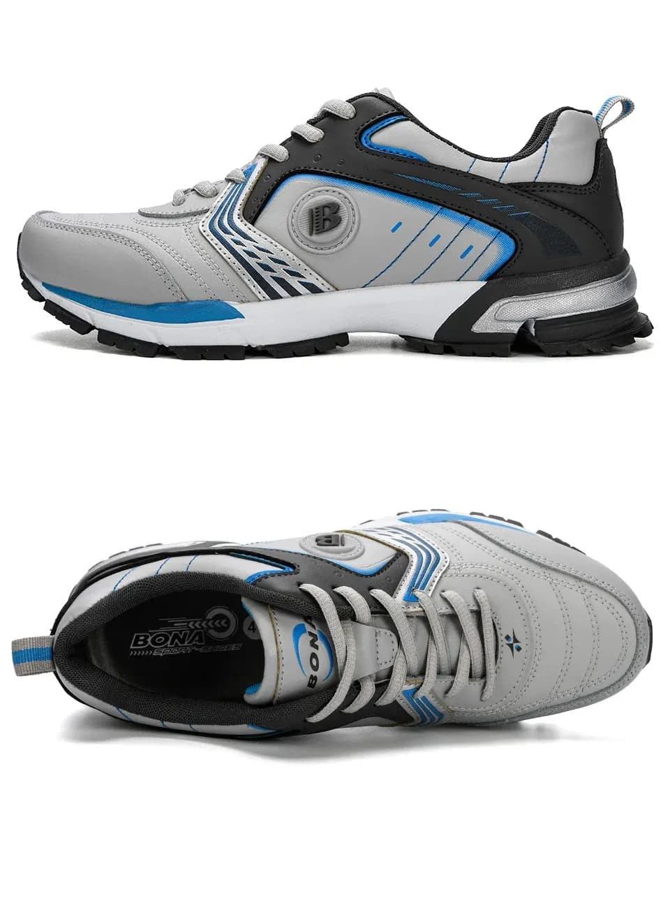 BONA baskets homme légères respirantes pour marche et jogging