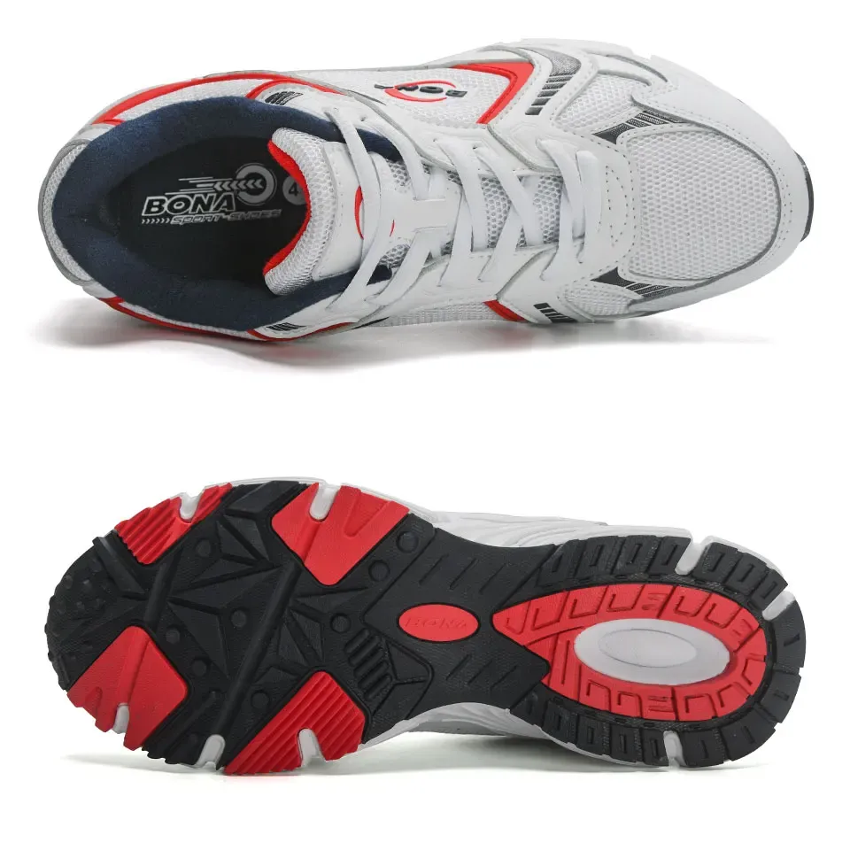 BONA 37095 : baskets de course respirantes et stables pour homme