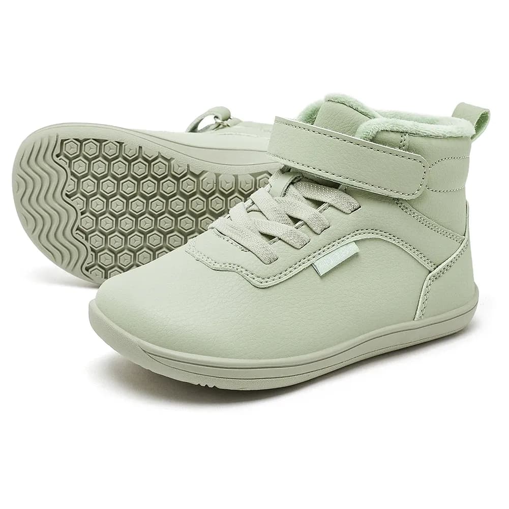 BIBEAR bottes d’hiver enfant à bout large et doublure chaude