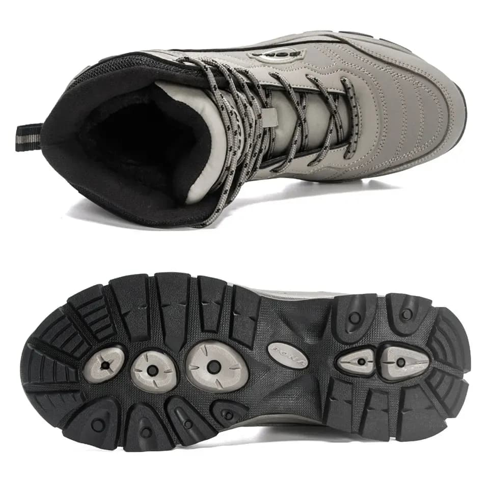 Bottes d’hiver montantes BONA en nubuck doublées peluche pour homme