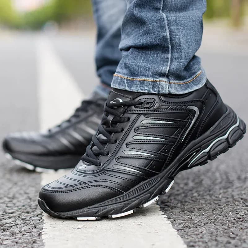 BONA chaussures de course homme en cuir synthétique et semelle EVA