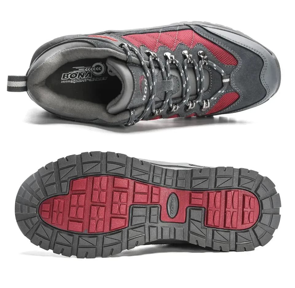Chaussures de randonnée BONA pour homme, cuir respirant