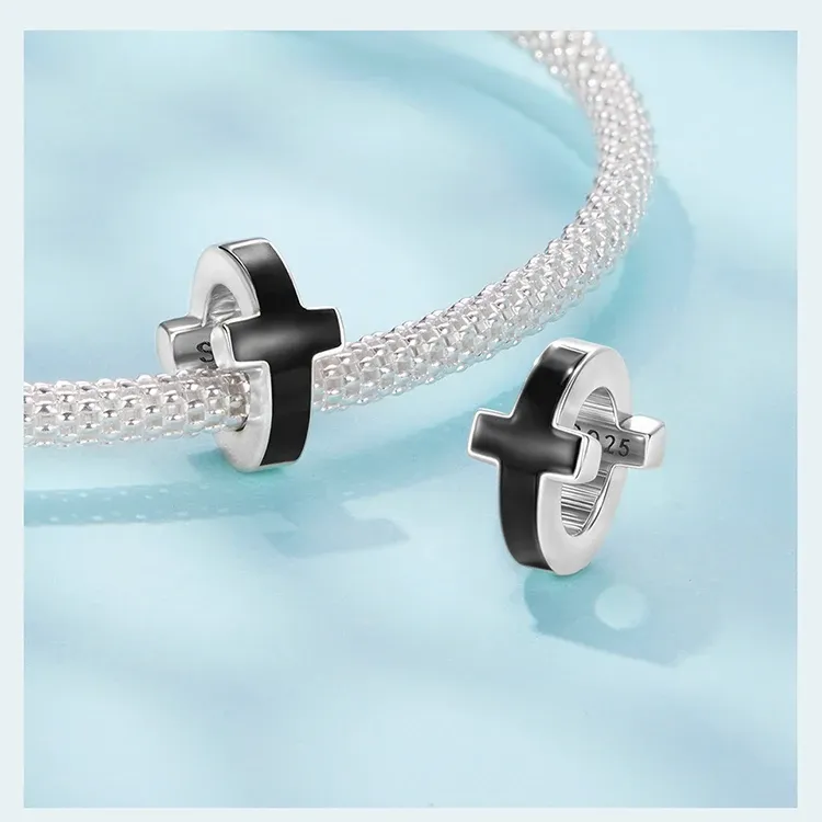 Charm religieux en argent 925 Bamoer pour bracelet